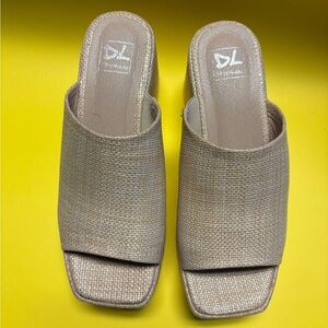 Women's Beige Slip-On Sandals 8.5